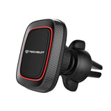 Suport auto Techsuit MagGrip (S4), Secure Prindere magnetica pentru Grila ventilatie, 360° Rotation, cu Placa metalicas, negru