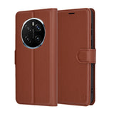 Husa pentru Honor Magic7 Pro, Techsuit Leather Folio, maro