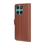 Husa pentru Motorola Edge 60 Fusion, Techsuit Leather Folio, maro