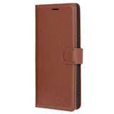 Husa pentru Motorola Edge 60 Fusion, Techsuit Leather Folio, maro