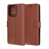 Husa pentru Honor 400 Lite, Techsuit Leather Folio, maro