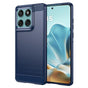 Husa pentru Motorola Edge 60 Fusion, Techsuit Carbon Silicone, albastru