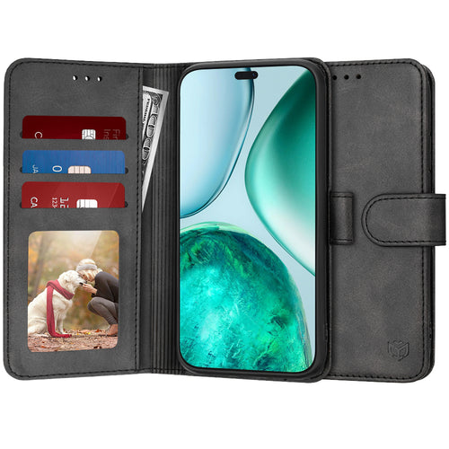 Husa pentru Honor X8c, Techsuit Diary Book, negru