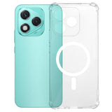 Husa pentru Honor 400 Lite, Techsuit Shockproof Clear Silicone MagSafe, transparenta