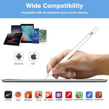 Stylus pen Lito (T3), pentru Android, iOS, Microsoft, Type-C, Incarcare rapida, 90mAh, Aliaj aluminiu, alb