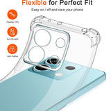 Husa pentru Xiaomi Redmi Note 14S, Techsuit Shockproof Clear Silicone, transparenta