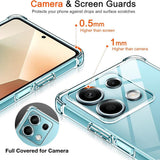 Husa pentru Xiaomi Redmi Note 14S, Techsuit Shockproof Clear Silicone, transparenta