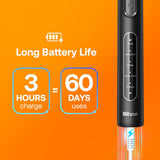 Periuta de dinti electrica Bitvae dinti electrica (BVR1), Soft, cu 8 Heads, Smart Timer, Clean/Sensitive/Alb/Gum Care/Tongue Modes, alb