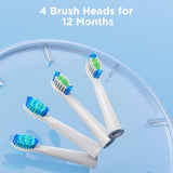 Bitvae Toothbrush Heads (SDD2), pentru Bitvae D2, x4, Alb