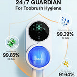 Bitvae Air Drying Sanitizer (BVX122), pentru Toothbrush, UV Disinfection, Inductive Switch, Antibacterial, LED Screen, Alb