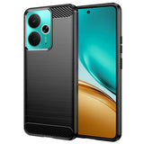 Husa pentru Realme 14T, Techsuit Carbon Silicone, negru
