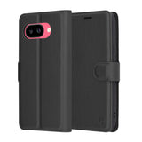 Husa pentru Google Pixel 9a, Techsuit Leather Folio, maro