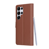 Husa pentru Samsung Galaxy S25 Ultra, Techsuit Leather Folio, maro