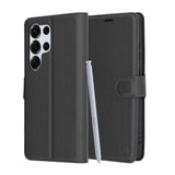Husa pentru Samsung Galaxy S25 Ultra, Techsuit Leather Folio, maro