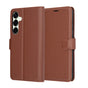 Husa pentru Samsung Galaxy S25 Plus, Techsuit Leather Folio, maro