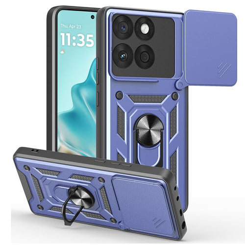 Husa pentru Motorola Edge 60 Fusion, Techsuit CamShield Series, albastru