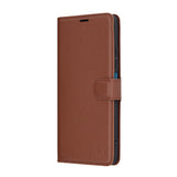 Husa pentru Xiaomi Redmi 14C, Techsuit Leather Folio, maro