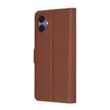 Husa pentru Samsung Galaxy A06 4G, Techsuit Leather Folio, maro