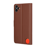 Husa pentru Nothing CMF Phone 1, Techsuit Leather Folio, maro