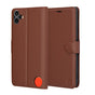 Husa pentru Nothing CMF Phone 1, Techsuit Leather Folio, maro