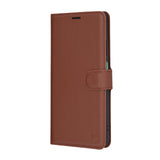 Husa pentru OPPO Reno12 F 5G, Techsuit Leather Folio, maro