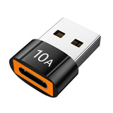 Adaptor Techsuit Premium OTG Adapter Hyperport (A7), Type-C to USB3.0, 5Gbps, 10A, Converter pentru Phone, Negru