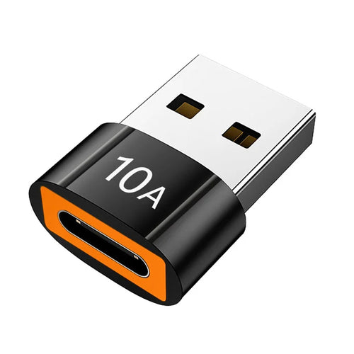 Adaptor Techsuit Premium OTG Adapter Hyperport (A7), Type-C to USB3.0, 5Gbps, 10A, Converter pentru Phone, Negru