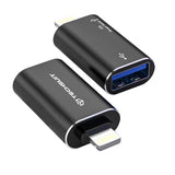 Adaptor Techsuit Premium OTG Adapter Aluvoltx (A18), USB to Lightning, Plug And Play, Aluminum Alloy