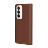 Husa pentru OPPO Reno12, Techsuit Leather Folio, maro