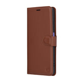 Husa pentru Realme 12x, Techsuit Leather Folio, maro