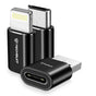 Adaptor Techsuit (3 pack) Premium OTG Adapter Triflashx (A19), 1xUSB-C to USB, 1x USB-C to Micro-USB