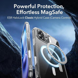Husa pentru iPhone 16, ESR Classic Hybrid HaloLock, transparenta