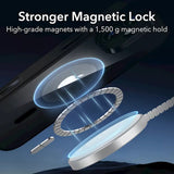 Husa pentru iPhone 16, ESR Classic Hybrid HaloLock, negru/transparenta