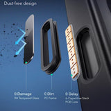 Husa pentru iPhone 16, ESR Classic Hybrid HaloLock, negru/transparenta