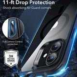 Husa pentru iPhone 16, ESR Classic Hybrid HaloLock, negru/transparenta