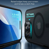Husa pentru iPhone 16 Pro, ESR Classic Hybrid HaloLock, negru frost
