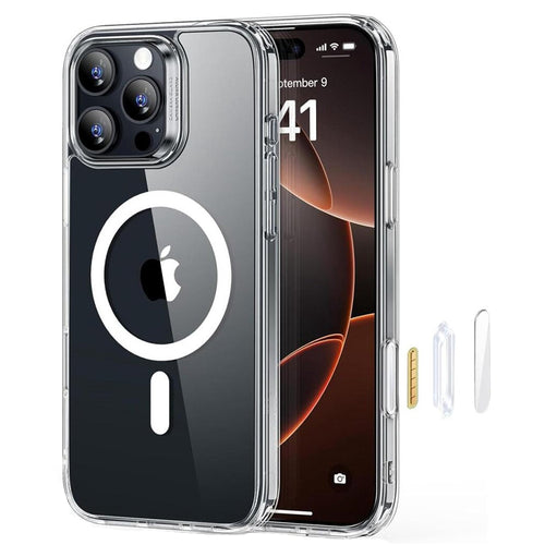 Husa pentru iPhone 16 Pro, ESR Classic Hybrid HaloLock, transparenta