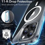Husa pentru iPhone 16 Pro Max, ESR Classic Hybrid HaloLock, negru frost