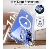Husa pentru iPhone 16, ESR Classic Hybrid HaloLock Kickstand, transparenta