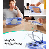 Husa pentru iPhone 16, ESR Classic Hybrid HaloLock Kickstand, transparenta