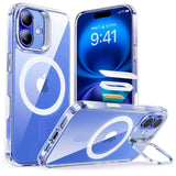 Husa pentru iPhone 16, ESR Classic Hybrid HaloLock Kickstand, transparenta
