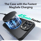 Husa pentru iPhone 16, ESR Classic Hybrid HaloLock Kickstand, negru frost