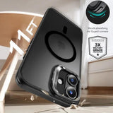 Husa pentru iPhone 16, ESR Classic Hybrid HaloLock Kickstand, negru frost