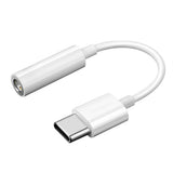 Adaptor Techsuit (2 pack) Adaptor Cablu Musicbox (AC18), Type-C to 3.5mm Jack, DAC Chip, 3A, Plug si Play, Alb