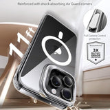 Husa pentru iPhone 16 Pro, ESR Classic Hybrid HaloLock Kickstand, transparenta