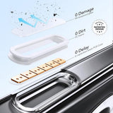 Husa pentru iPhone 16 Pro, ESR Classic Hybrid HaloLock Kickstand, transparenta