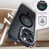 Husa pentru iPhone 16 Pro, ESR Classic Hybrid HaloLock Kickstand, negru frost