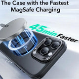 Husa pentru iPhone 16 Pro, ESR Classic Hybrid HaloLock Kickstand, negru frost