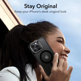 Husa pentru iPhone 16 Pro, ESR Classic Hybrid HaloLock Kickstand, negru frost