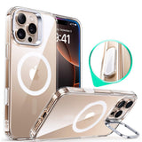 Husa pentru iPhone 16 Pro, ESR Classic Hybrid HaloLock Kickstand, transparenta